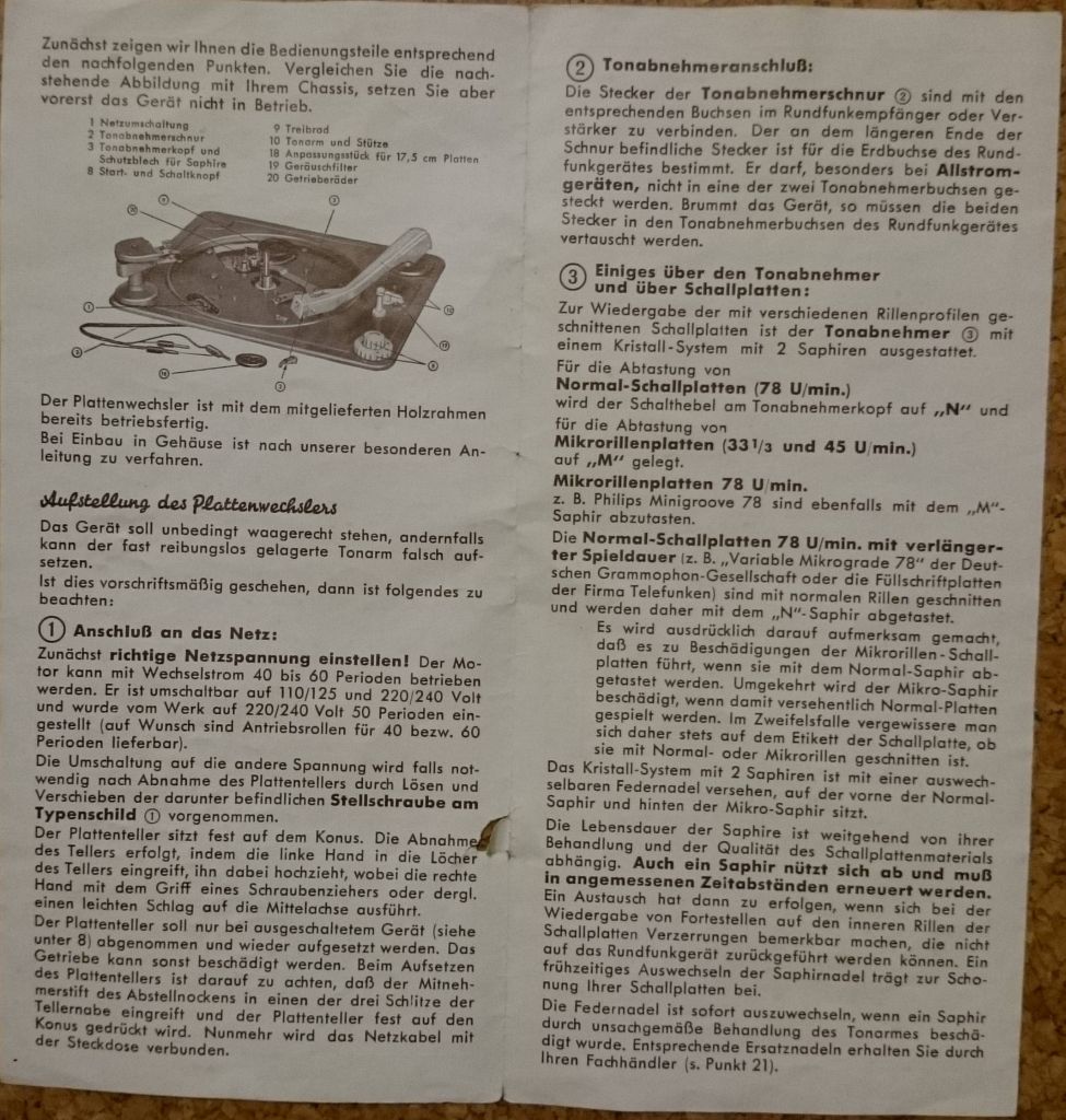 bedienungsanleitung